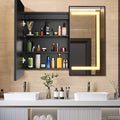 APRILSOUL 36X30 Inch Black Bathroom Medicine Cabinet by Unknown