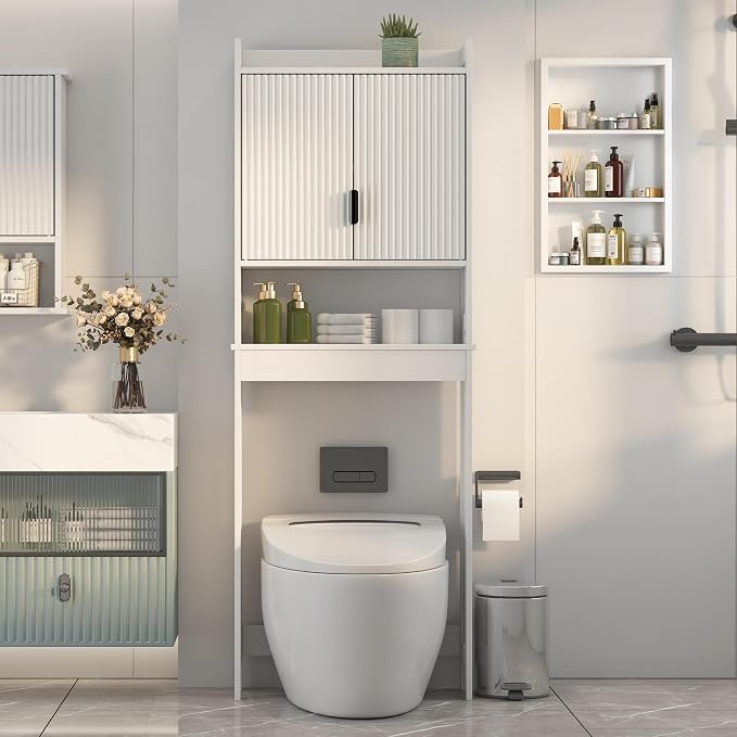 Bathroom Over The Toilet Storage Cabinet, Farmhouse Over The Toilet Storage - Image 7