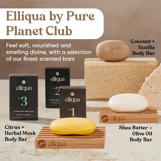 Elliqua Triple Milled Body Bar Soap – No.2 – Coconut & Vanilla – Made in USA – - Image 6
