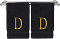 Monogrammed Hand Towel, Personalized Initial Gift, Extra Absorbent 100% Turkish by BareCotton