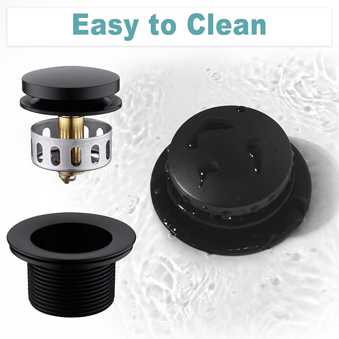BESTILL Tip-Toe Bathtub Drain Bath Tub Trim Set Conversion Kit, Two Hole Style - Image 5