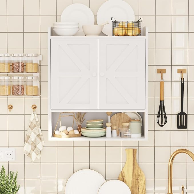 EasyCom Bathroom Cabinet Storage, Farmhouse Medicine Cabinet - Image 5
