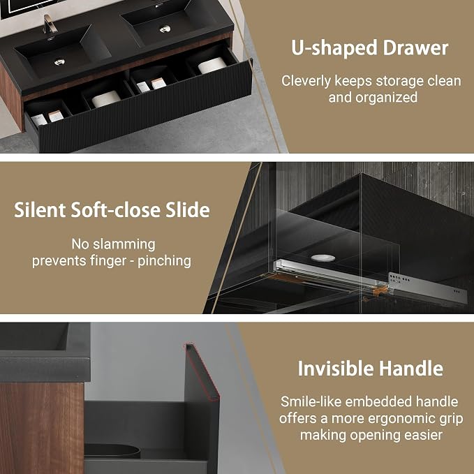 72 Inch Floating Bathroom Vanity - Image 5