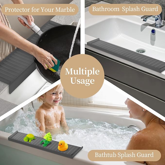 Silicon Sink Edge Protectors for Kitchen Sink, Kitchen Sink Splash Guard - Image 7