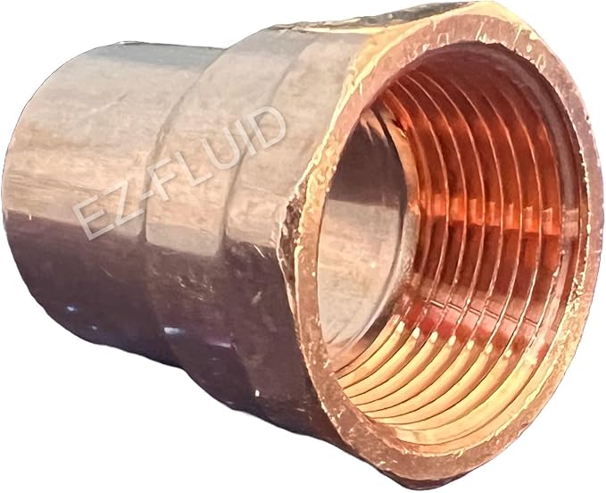 EZ-FLUID Plumbing 2" C X FIP LF Copper Female Adapter Pressure Copper Fitting by EZ-FLUIDPlumbingProducts