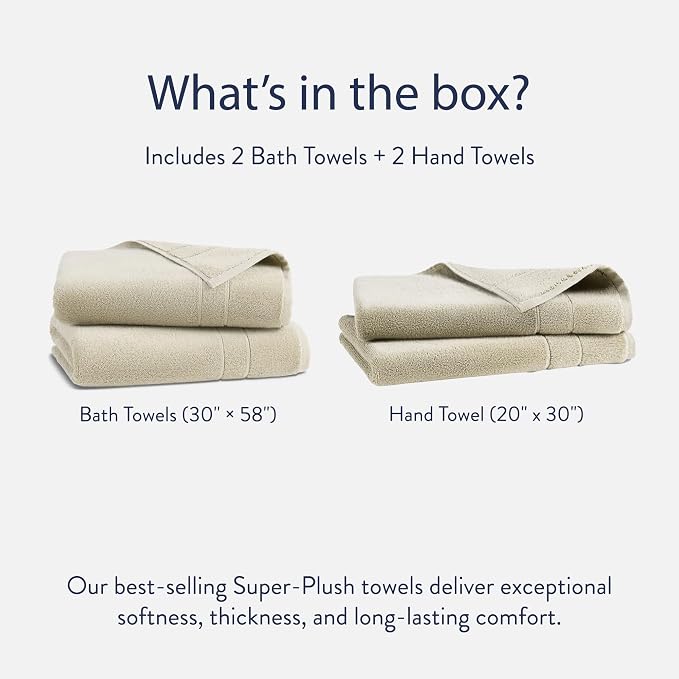 Brooklinen Super-Plush Bath Towel and Hand Towel Set - Image 2