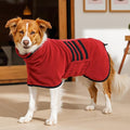 Microfibre Dog Bathrobe Towel Wrap Super Absorbent Dog Drying Coat Bath Robe by HezzLuv
