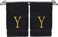 Monogrammed Hand Towel, Personalized Initial Gift, Extra Absorbent 100% Turkish by BareCotton