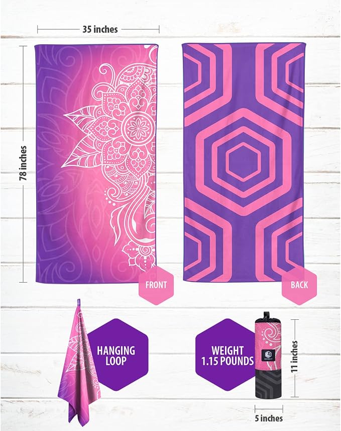 VENTURE 4TH Microfiber Beach Towel: Quick-Dry, Sandproof and Lightweight - Image 6