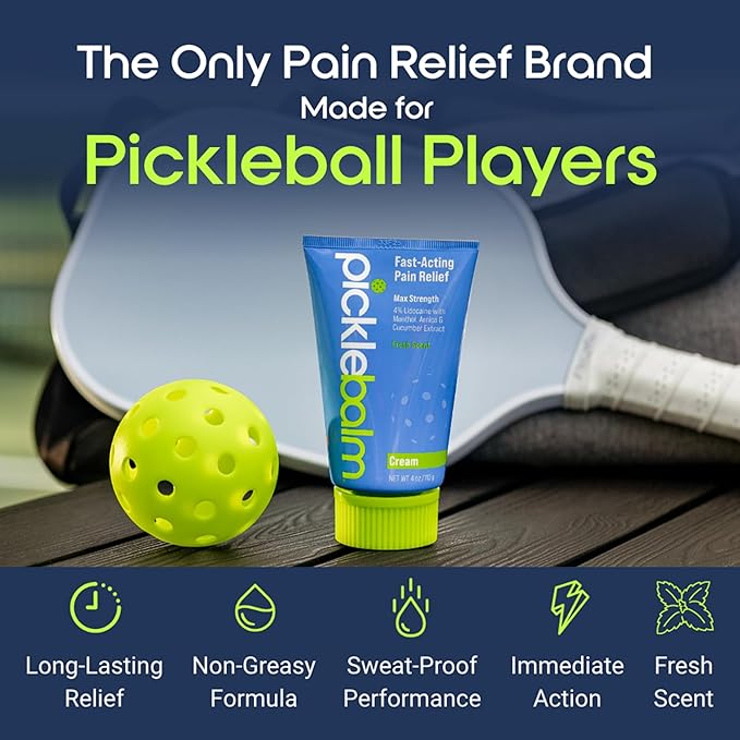 PickleBalm Pickleball Post-Game Muscle Pain Relief Cream - Image 2