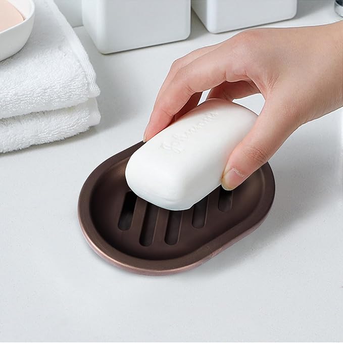 TOPSKY 4 Pcs Soap Dish for Shower, Soap Savers - Image 2