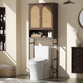 Rattan Toilet Storage Cabinet, Over The Rack Wood Cabinet by Befrases