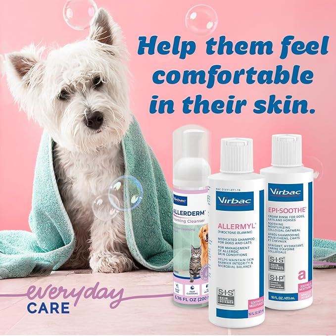 Allermyl Medicated Pet Shampoo Hypoallergenic, Soothing and Moisturizing Shampoo - Image 2