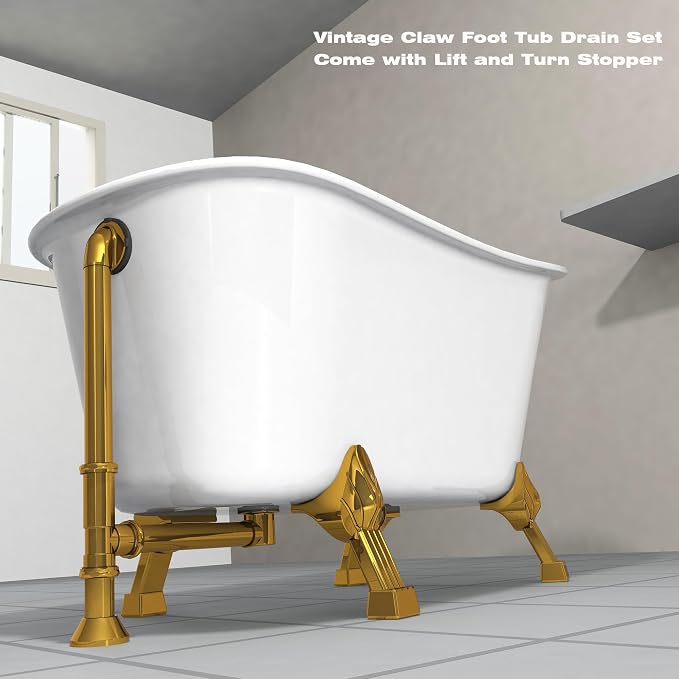 Artiwell Vintage Claw Foot Tub Drain Kit - Image 5
