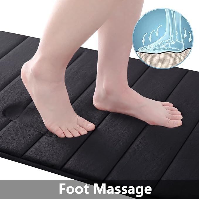 Buganda Memory Foam Bath Mat, 35.4" x 24", Ultra Soft and Non-Slip Bathroom Rugs - Image 2