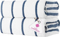 CASA COPENHAGEN Cabana Pool 2 Pieces Large Bath Sheet Set 70" x 35", 550 GSM by CASACOPENHAGEN