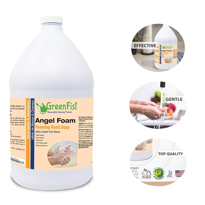 GreenFist Foaming Hand Soap Refills Gentle-Hand Wash Lemon Scent, 128 ounce - Image 5