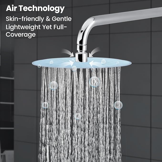 Airuida Shower Fixtures 2 Functions Shower Faucet Set Wall Mounted - Image 6