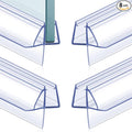 Frienda 8 Pcs Shower Door Bottom Seal 1/2" x 36'' Clear PVC Glass Door Sweep by Frienda