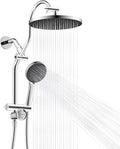 Hibbent Upgraded Self-cleaning Shower Head Combo, High Pressure 10'' Rain by Hibbent