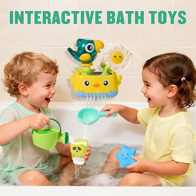 Baby Bath Toys for Kids Ages 1-3 Mold Free Bath Toys for Toddler 2-4 - Image 2