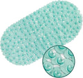 WELTRXE Pebbles Bathtub and Shower Mat Non Slip, Oval Bath Mats by WELTRXE