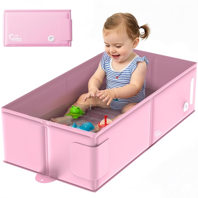 Bella’s Friends Baby Collapsible Bathtub, Travel Bath Tub by BellasFriends