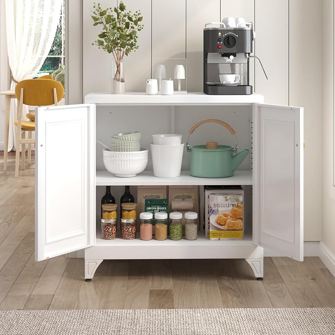 33" Metal Kitchen Pantry Storage Cabinets - Image 7
