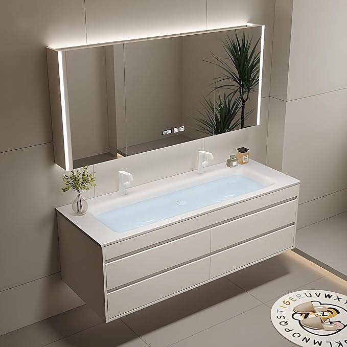 68IN Double Bathroom Cabinet by Genpai