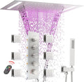 Multi Full Body Thermostatic Luxury Spa Shower System And 14x20 Inch LED 4 by NPYSVSSS