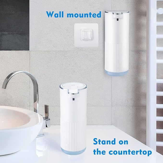2 Pack Automatic Soap Dispenser Touchless, Rechargeable Foaming Hand Soap - Image 6