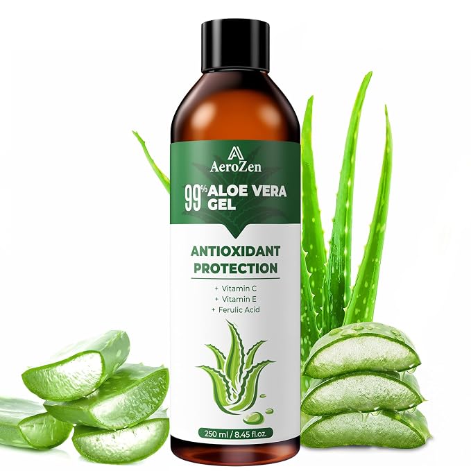 Aero Zen 99% Natural Aloe Vera Gel | Daily Hydration & After-Sun Relief | by Unknown