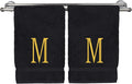 Monogrammed Hand Towel, Personalized Initial Gift, Extra Absorbent 100% Turkish by BareCotton