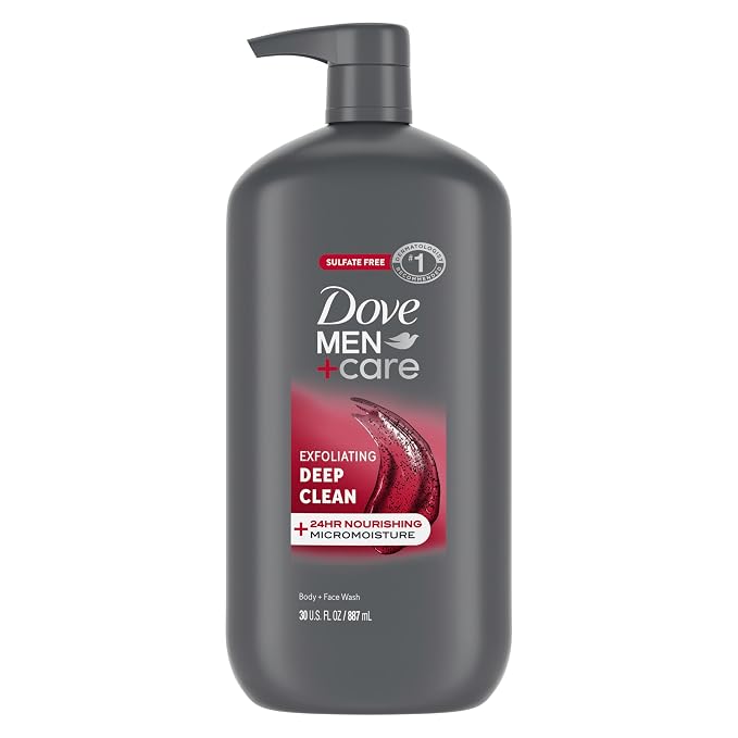 DOVE MEN + CARE Body and Face Wash Exfoliating Deep Clean by DoveMenCare