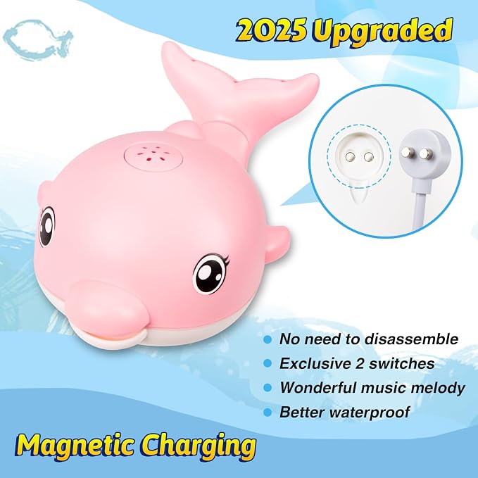 Baby Bath Toys, 2025 Upgraded Magnetic Charging Toddler Bath Toys - Image 2