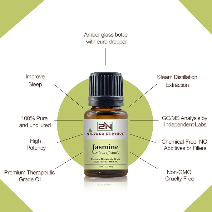 Jasmine Essential Oil 100% Pure Premium Therapeutic Grade, Undiluted - Image 4