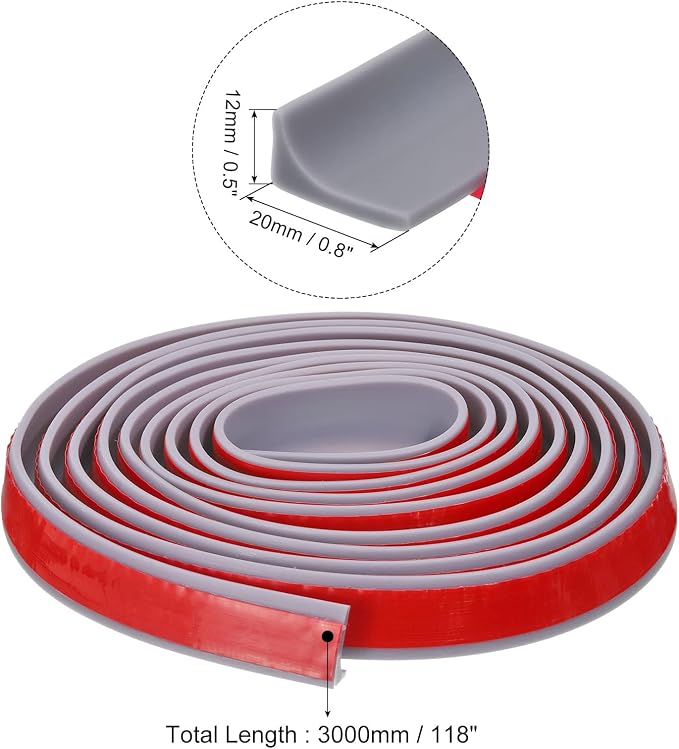 uxcell 118 Inch Collapsible Shower Barrier Stopper Water Splash Guard Blocker - Image 2
