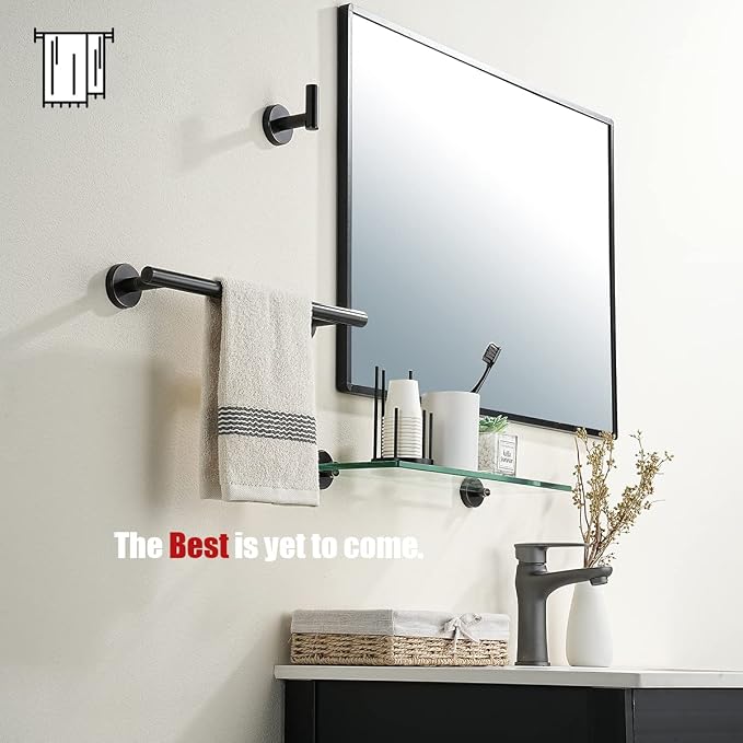 JQK Oil Rubbed Bronze Towel Bar, 15 Inch 304 Stainless Steel Thicken 0.8mm - Image 4