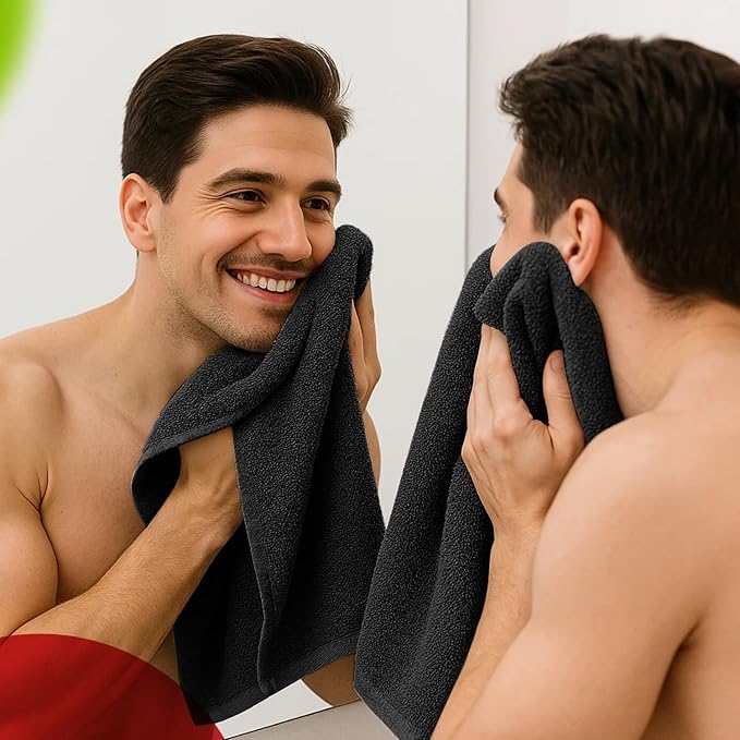 RIVERSIDE 6 Pack Premium Hand Towels Set, 16x28 inches, 100% Ring Spun Cotton - Image 5