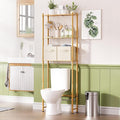 AmazerBath Over The Toilet Storage Bamboo, 3-Tier Over Toilet Organizer Rack by AmazerBath