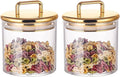 2 Pack 16 oz Small Acrylic Storage Apothecary Jar by YUEJUM