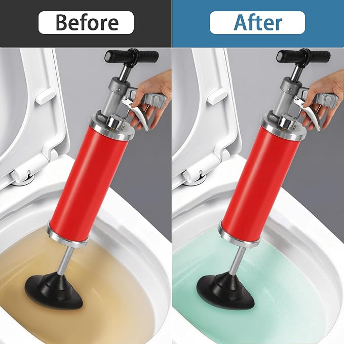 Portable High Pressure Kinetic Toilet Plunger Air Drain Blaster Pump - Image 3