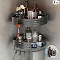 Voldra Corner Shower Caddy Suction Cup, 2 Pack Corner Shower Shelves No Drilling by Voldra