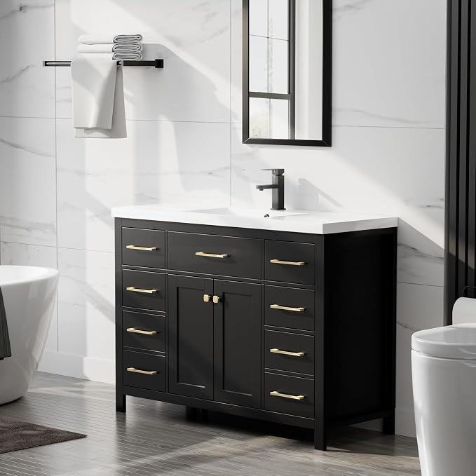 LUCKWIND 48" Modern Bathroom Vanity and Sink, Painted Bathroom Storage Cabinet - Image 6