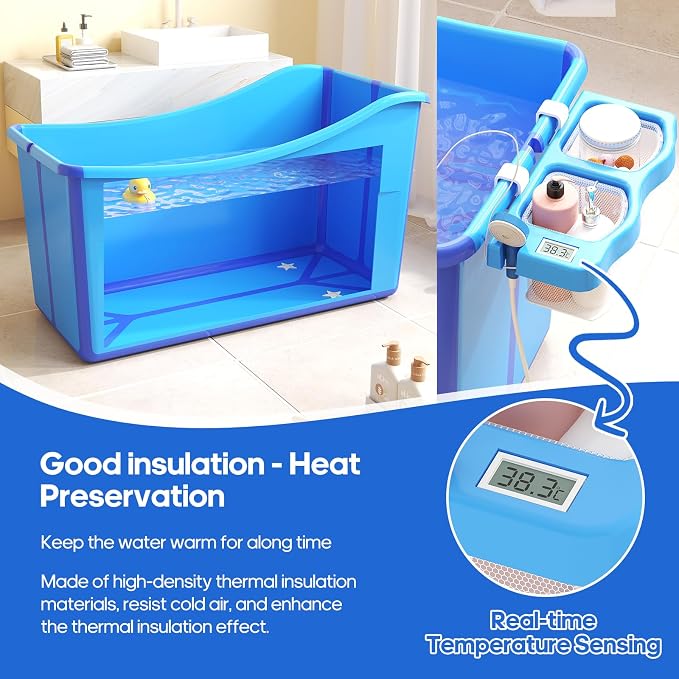 Collapsible Baby Bathtub Foldable Bathtub - Image 6