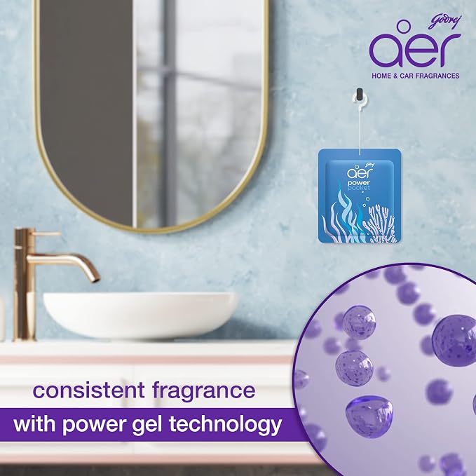 Godrej aer Power Pocket Bathroom Freshener – Assorted Pack of 5| Lasts up to 30 - Image 4