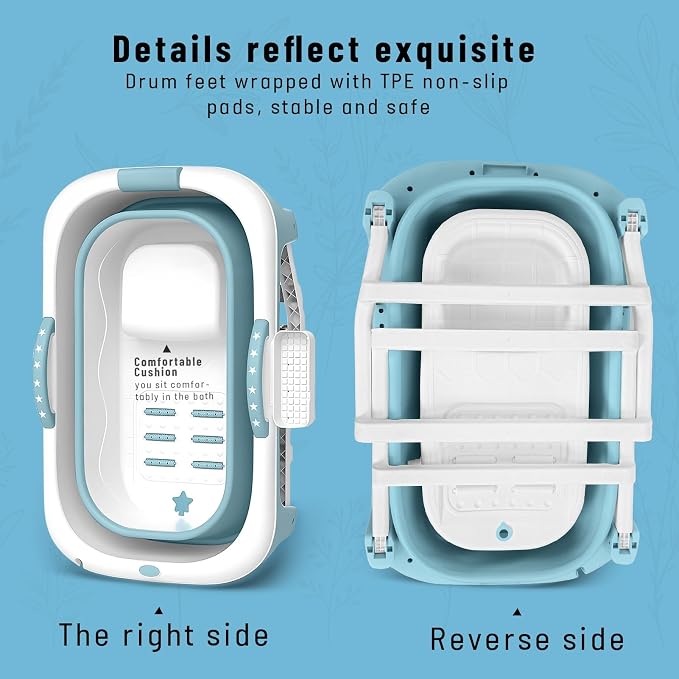 Foldable Bathtub for Adults, Portable Bathtub for Shower, Effortless - Image 7