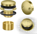 Tip-Toe Bathtub Drain Kit with Two-Hole Overflow Plate, Universal Fine/Coarse by HeiLuon
