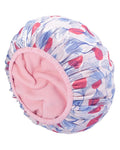 Auban Shower Cap, Shower Cap for Women Terry Cloth Lined EVA Exterior Reusable by Auban
