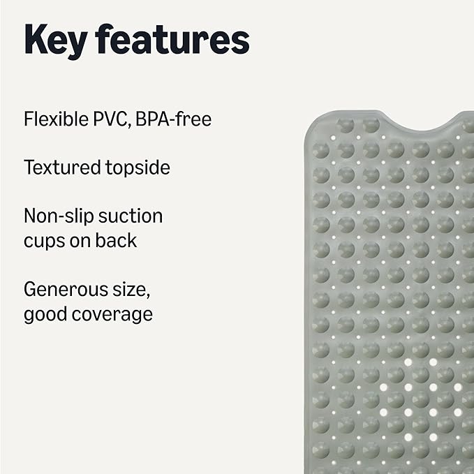 Amazon Basics Non-Slip Bath Mat - Image 2